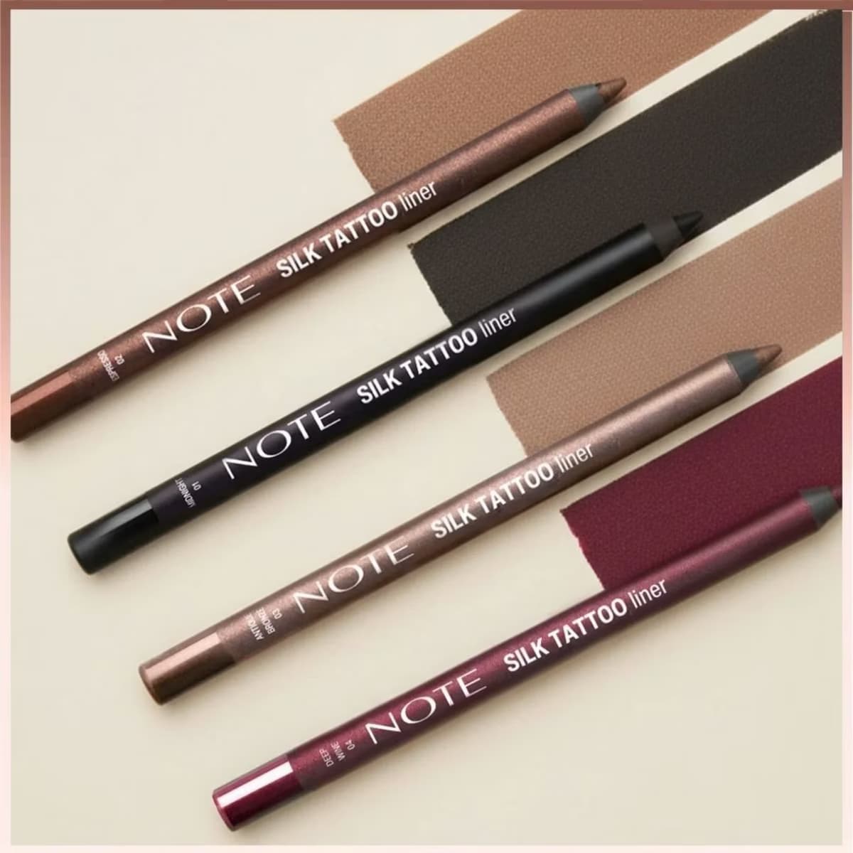 Note Silk Tattoo Liner 02 Espresso, 1 Adet 4