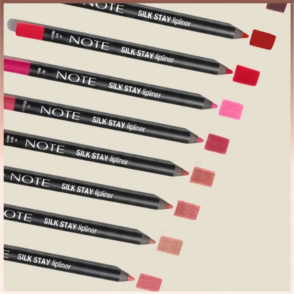 Note Silk Stay Lipliner 05 Roselle, 1 Adet 4