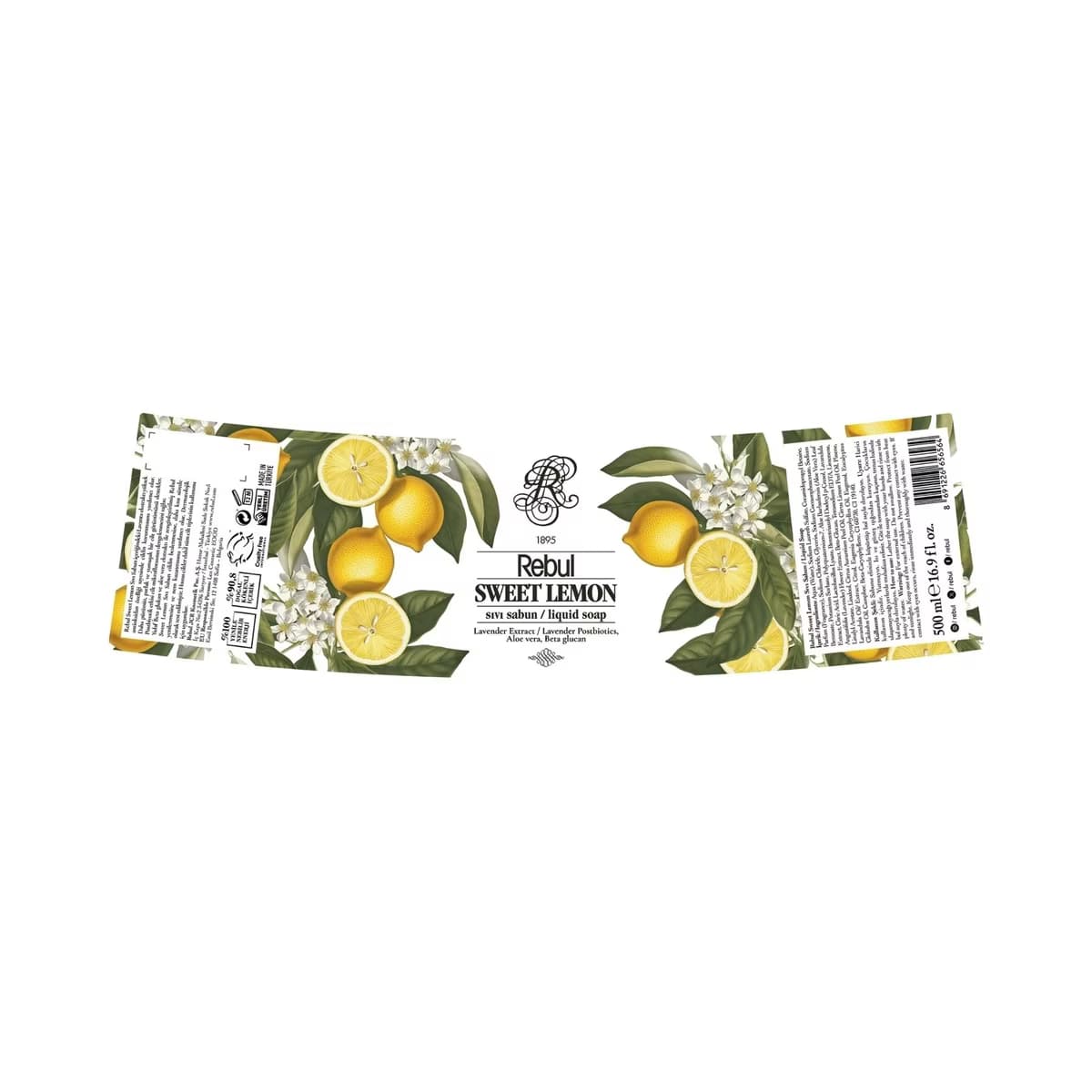 Rebul Sweet Lemon Sıvı Sabun 500 ml - Gratis 2