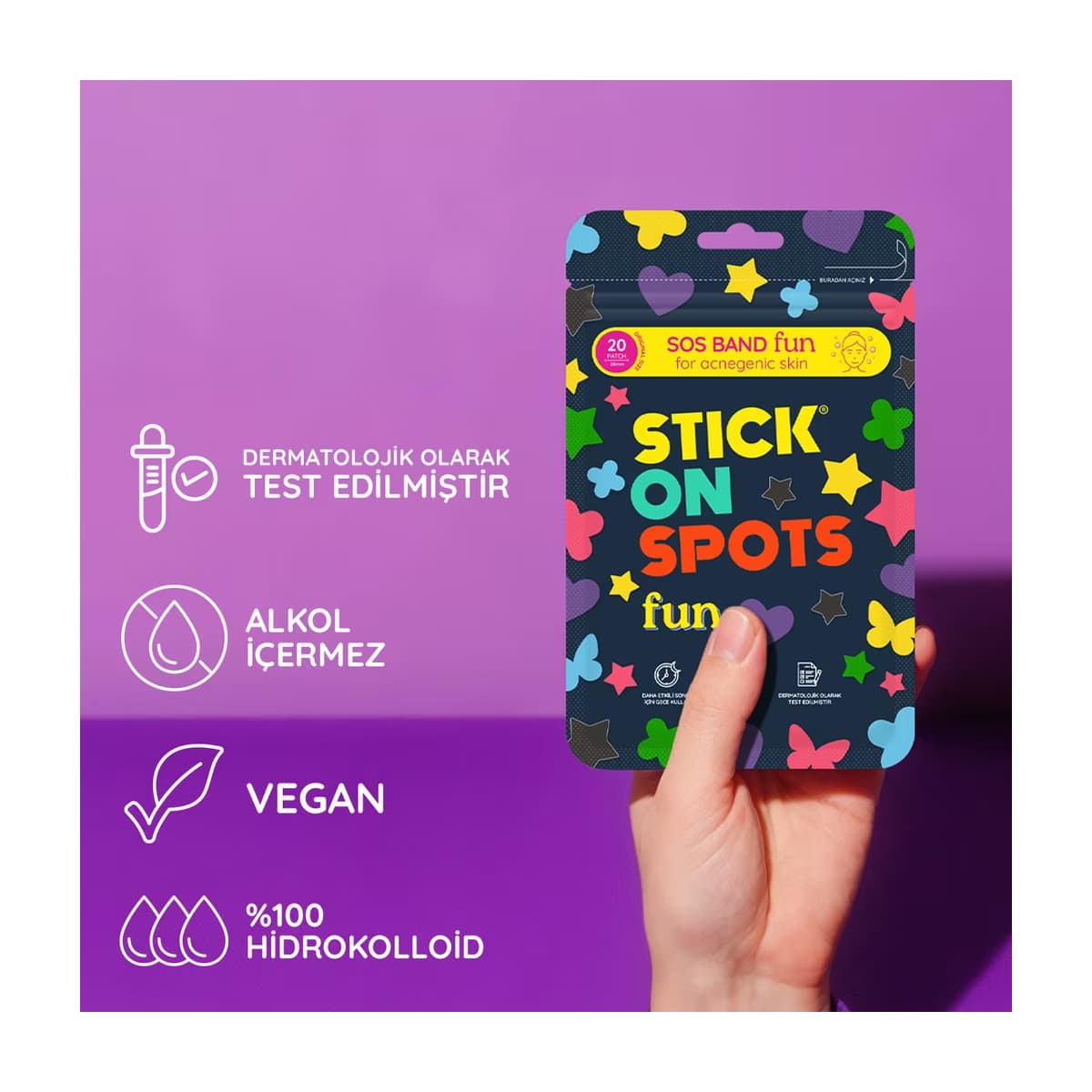 Stick on Spots Fun 20’li Akne Bandı - Gratis 2