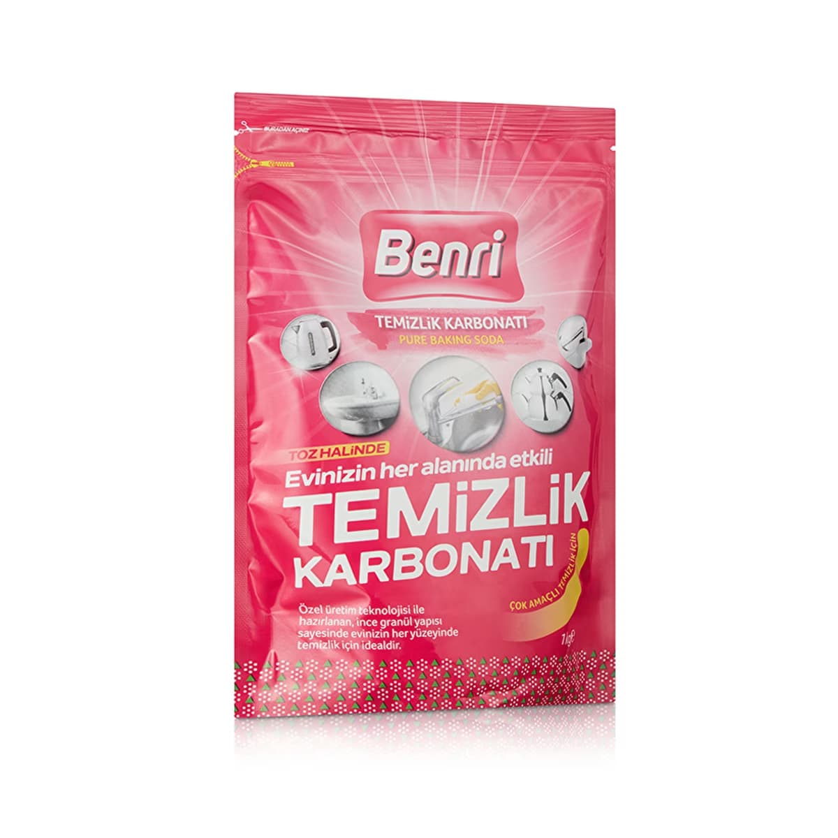 Benri Temizlik Karbonatı 1 kg - Gratis 2