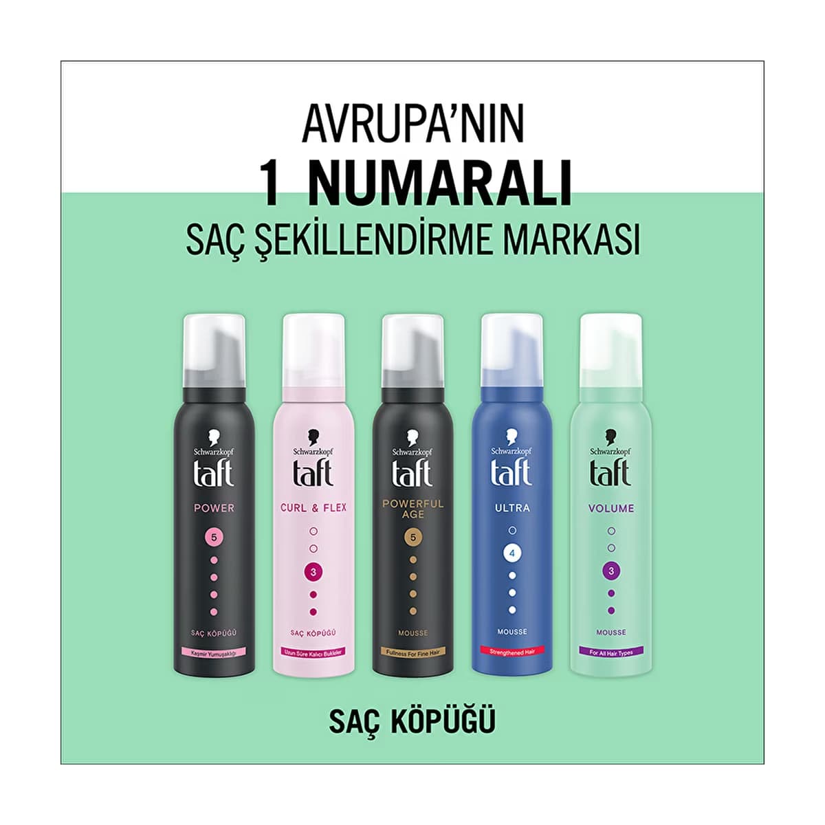 Taft Volume Saç Köpüğü 150 ml - Gratis 5
