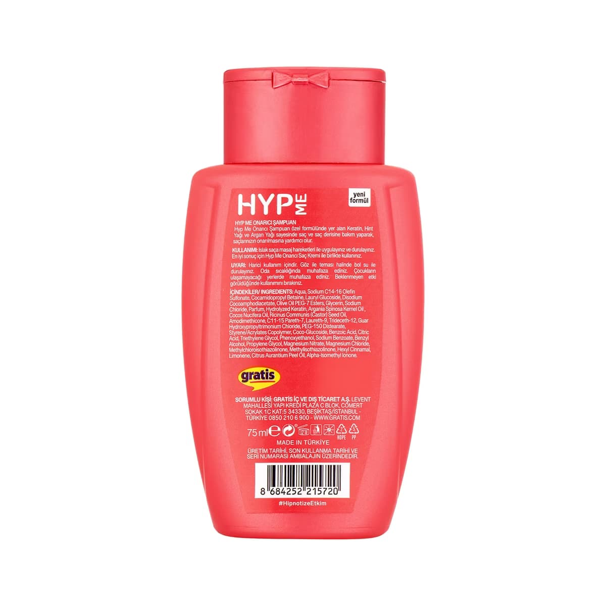 Hyp Me Keratin Onarıcı Şampuan 75 ml - Gratis 2