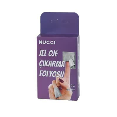 Nucci Jel Tırnak Çıkarma Kağıdı - Gratis