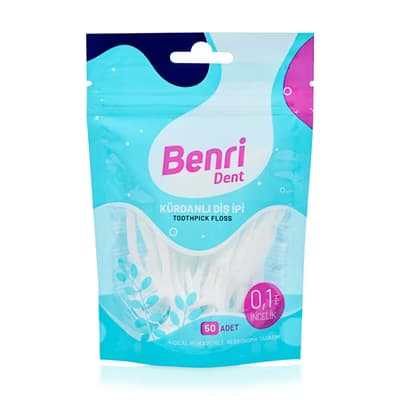 Benri Dent Kürdanlı Diş İpi 50'li - Gratis