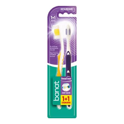 Banat DeepClean Diş Fırçası 1+1 (Orta) - Gratis