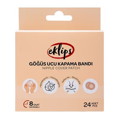 Eklips Göğüs Ucu Kapama Bandı 24'lü - Gratis