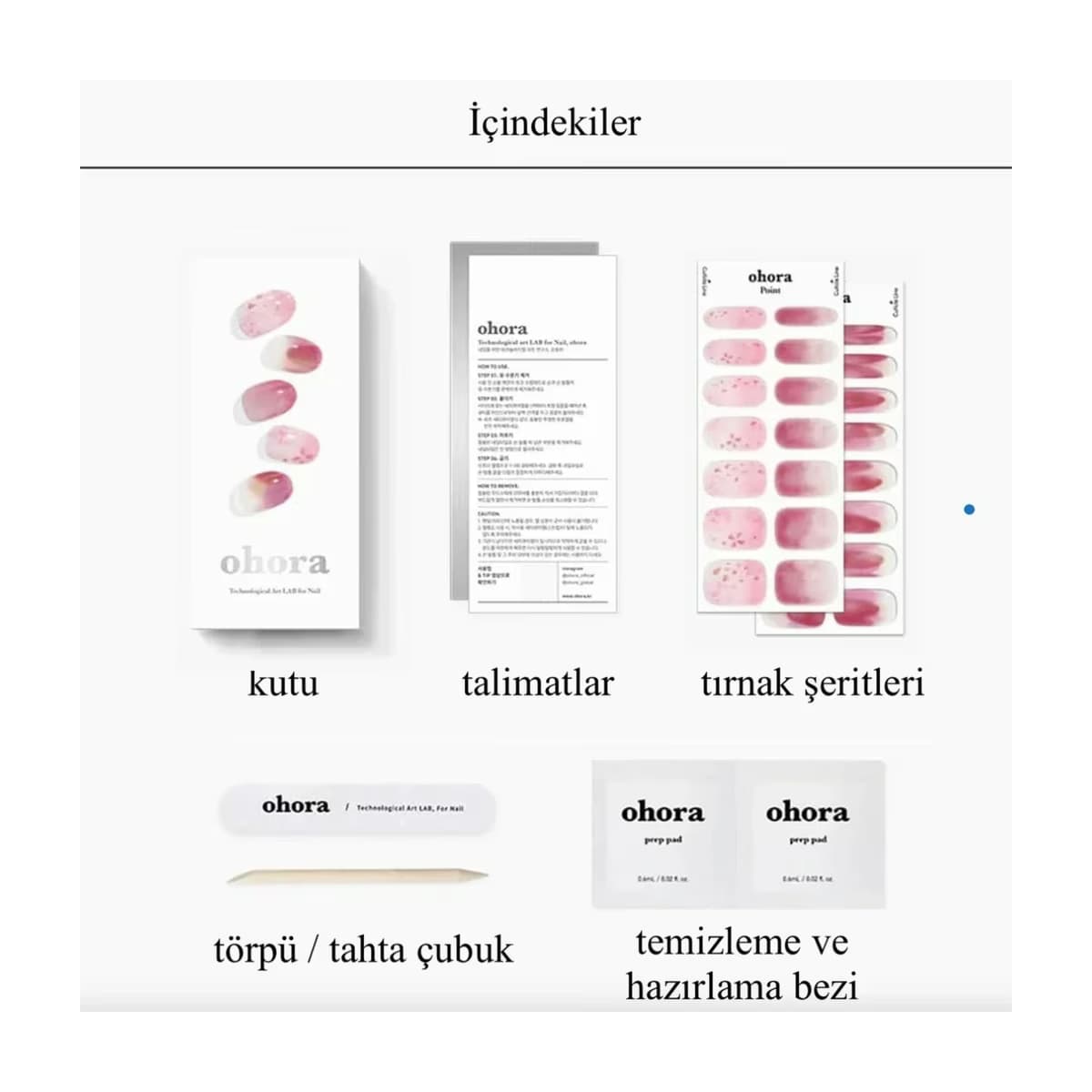 Ohora Tinted Jel Tırnak 30'lu - Gratis 4