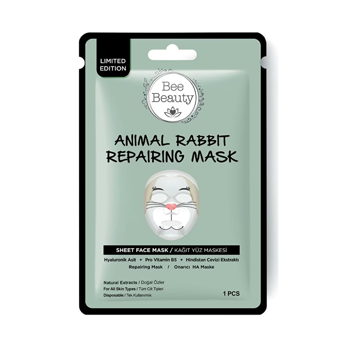 Bee Beauty Rabbit Kağıt Maske 25 gr - Gratis
