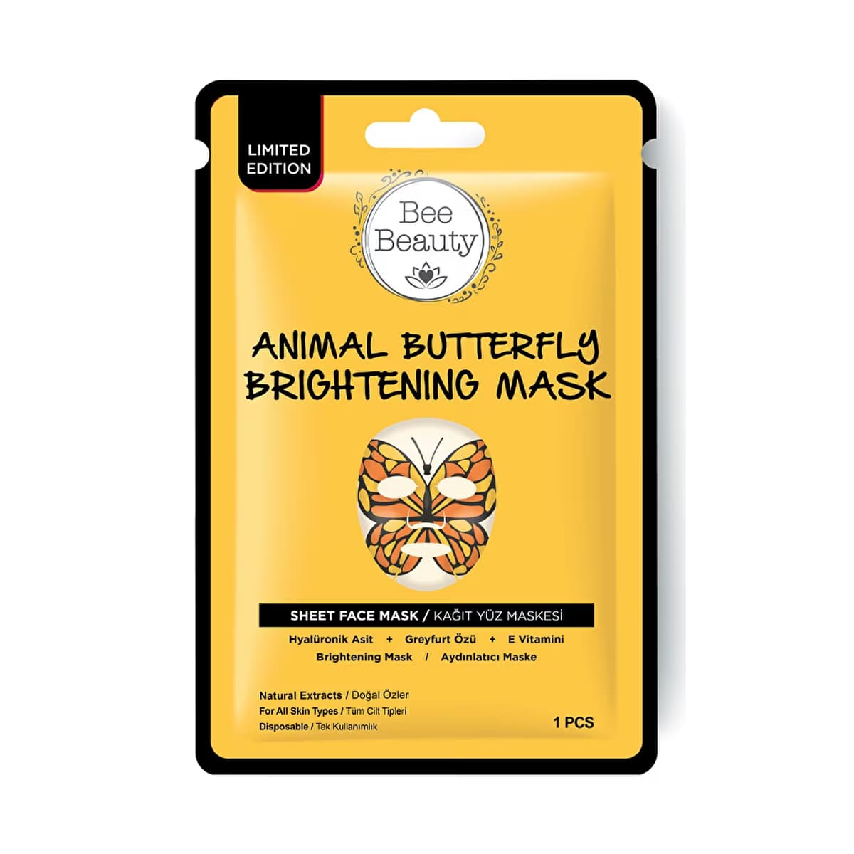 Bee Beauty Butterfly Kağıt Maske 25 gr - Gratis