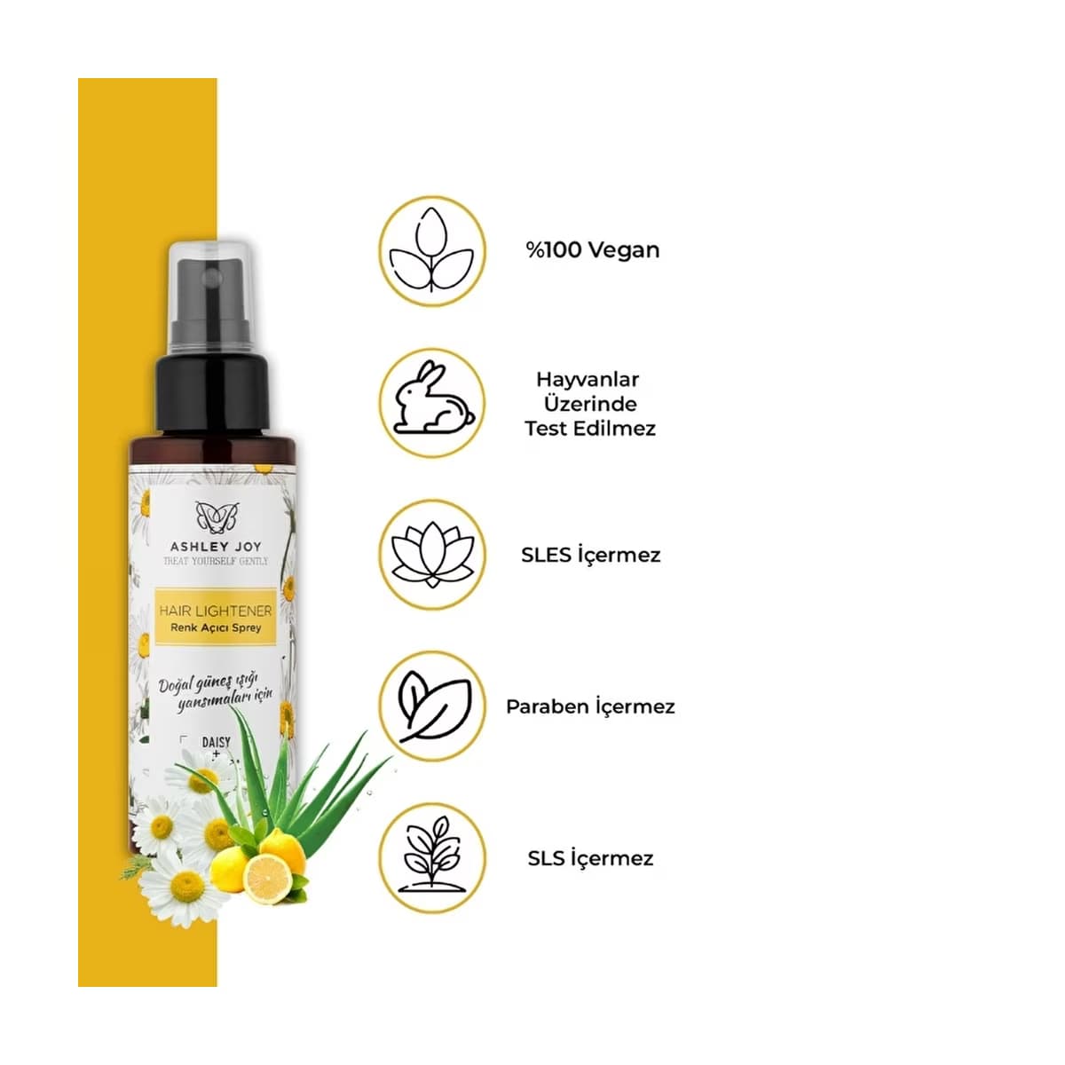 Ashley Joy Renk Açıcı Sprey 110 ml - Gratis 3