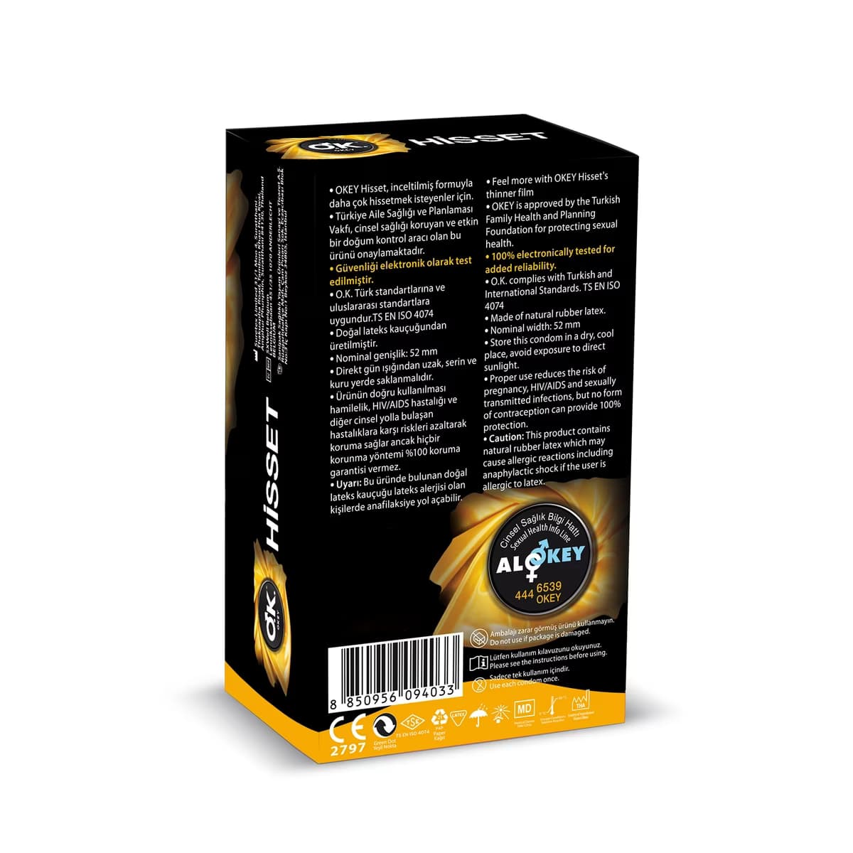 Okey Hisset Prezervatif 20'li - Gratis 2