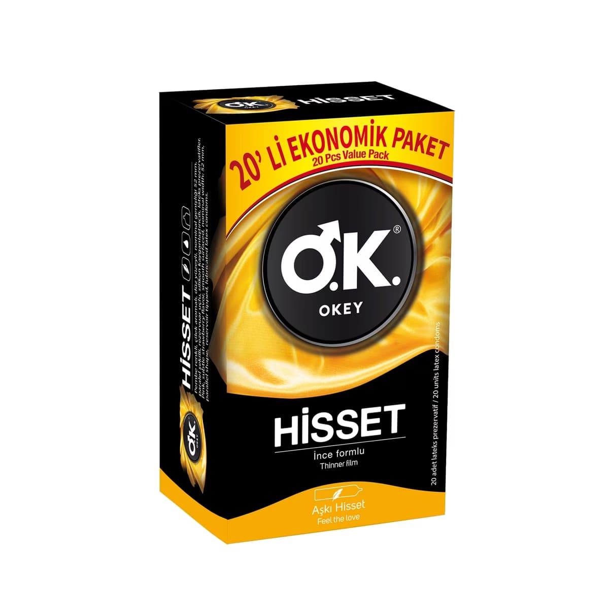 Okey Hisset Prezervatif 20'li - Gratis