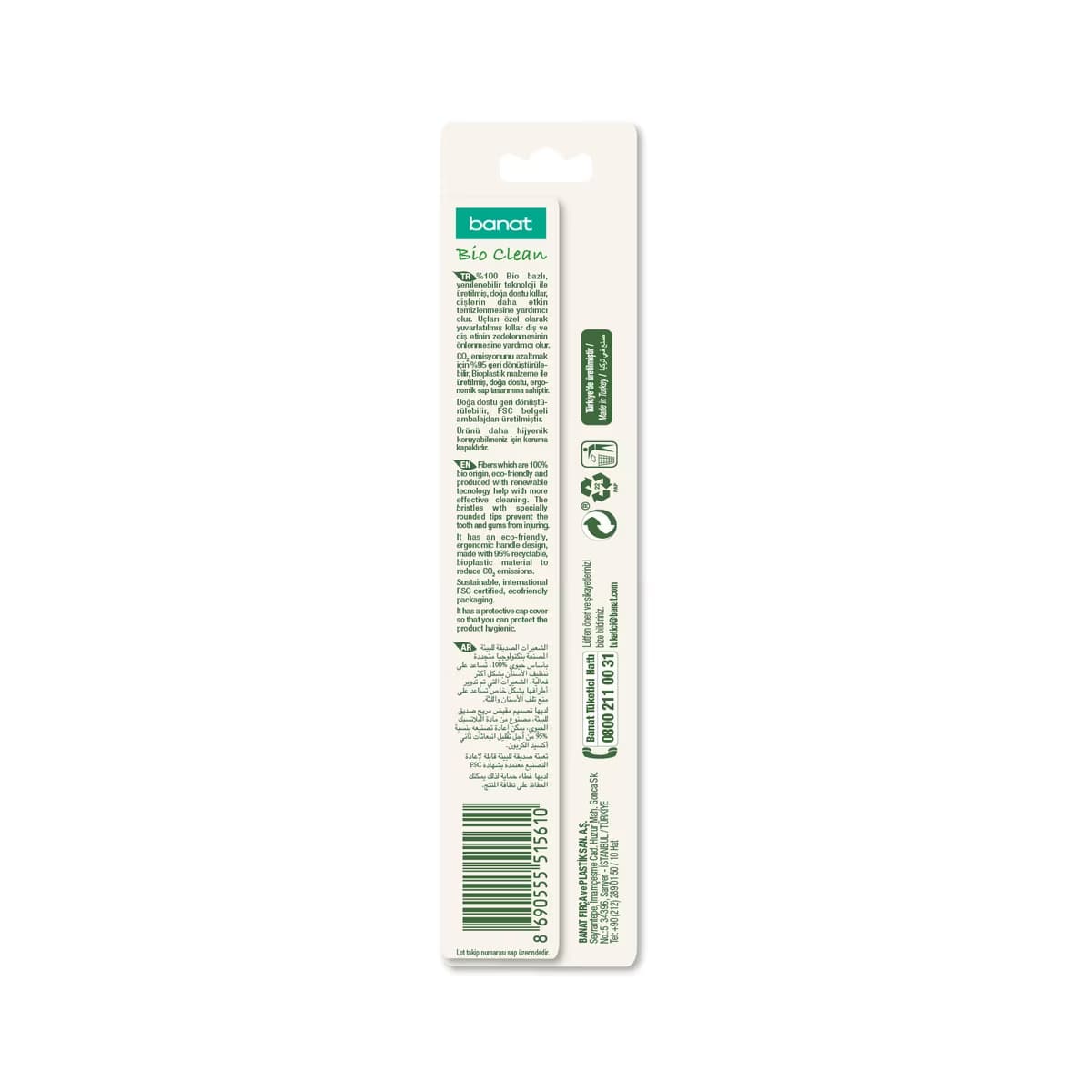 Banat Bio Clean Diş Fırçası (Yumuşak) - Gratis 2