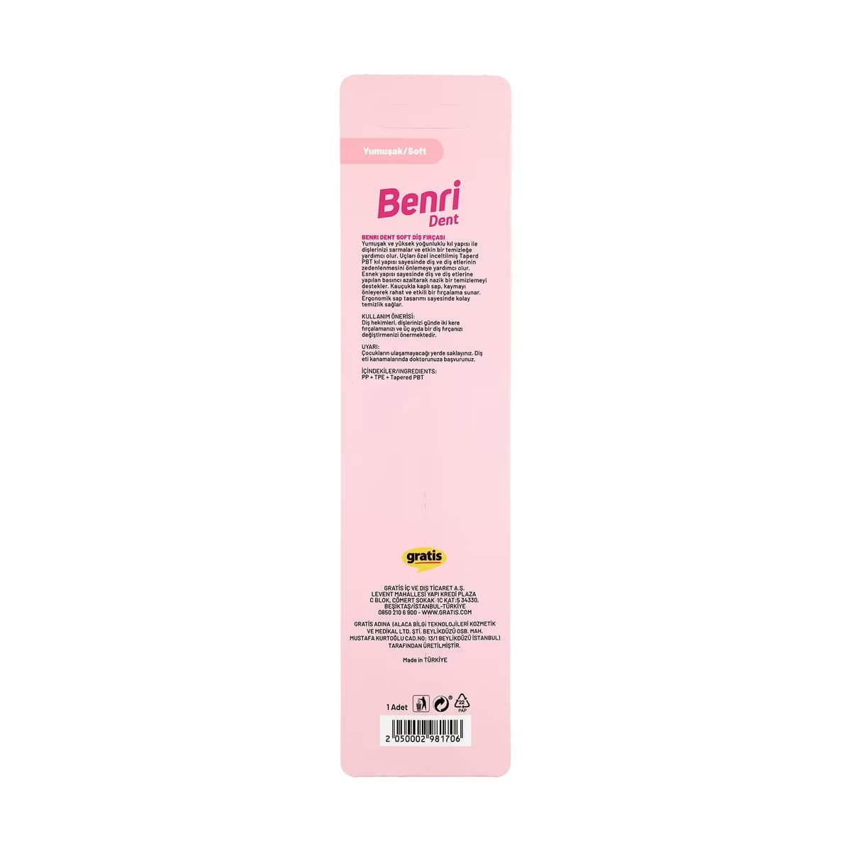 Benri Dent Soft Diş Fırçası (Asortili) - Gratis 4