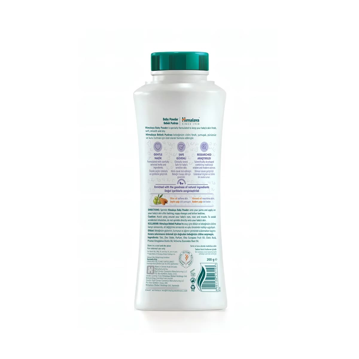 Himalaya Bebek Pudrası 200 gr - Gratis 2