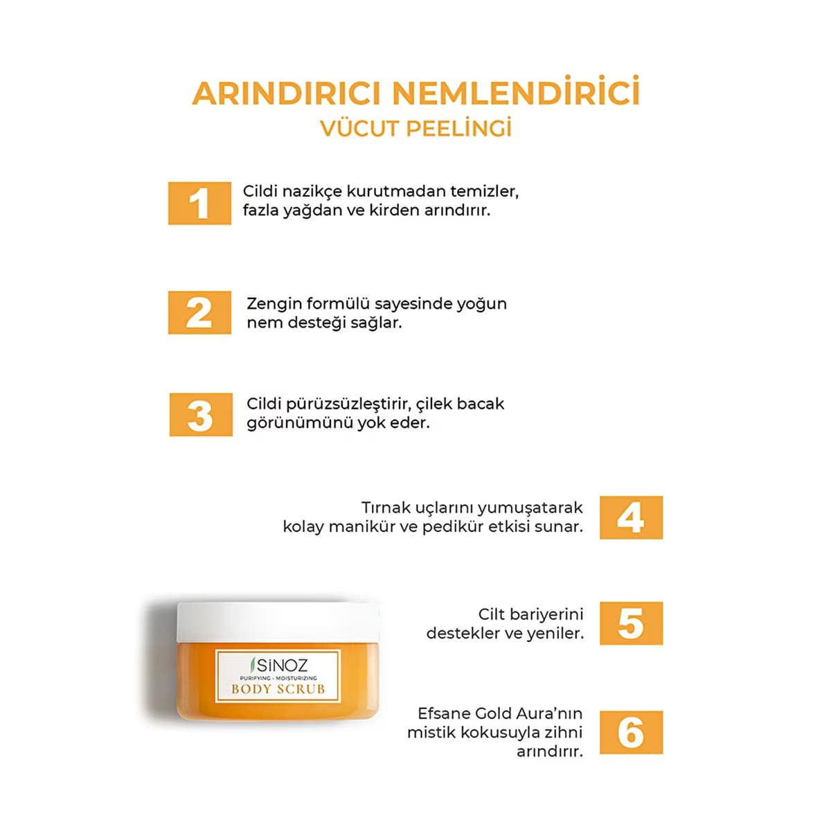 Sinoz Vücut Peelingi 300 gr - Gratis 3