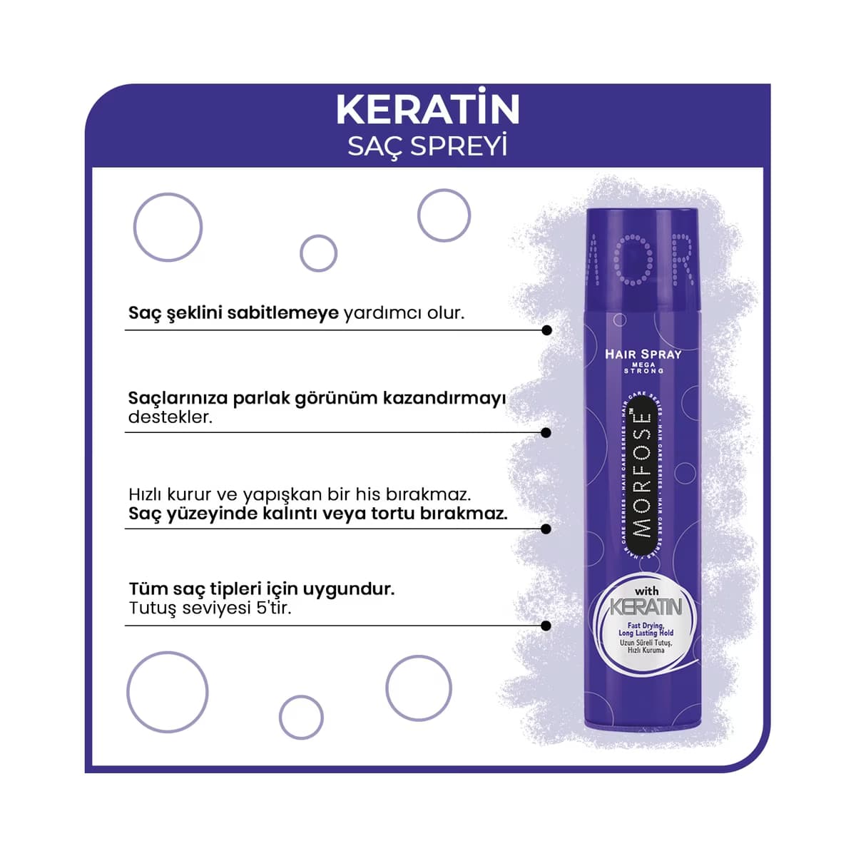 Morfose Keratin Saç Spreyi 300 ml - Gratis 3
