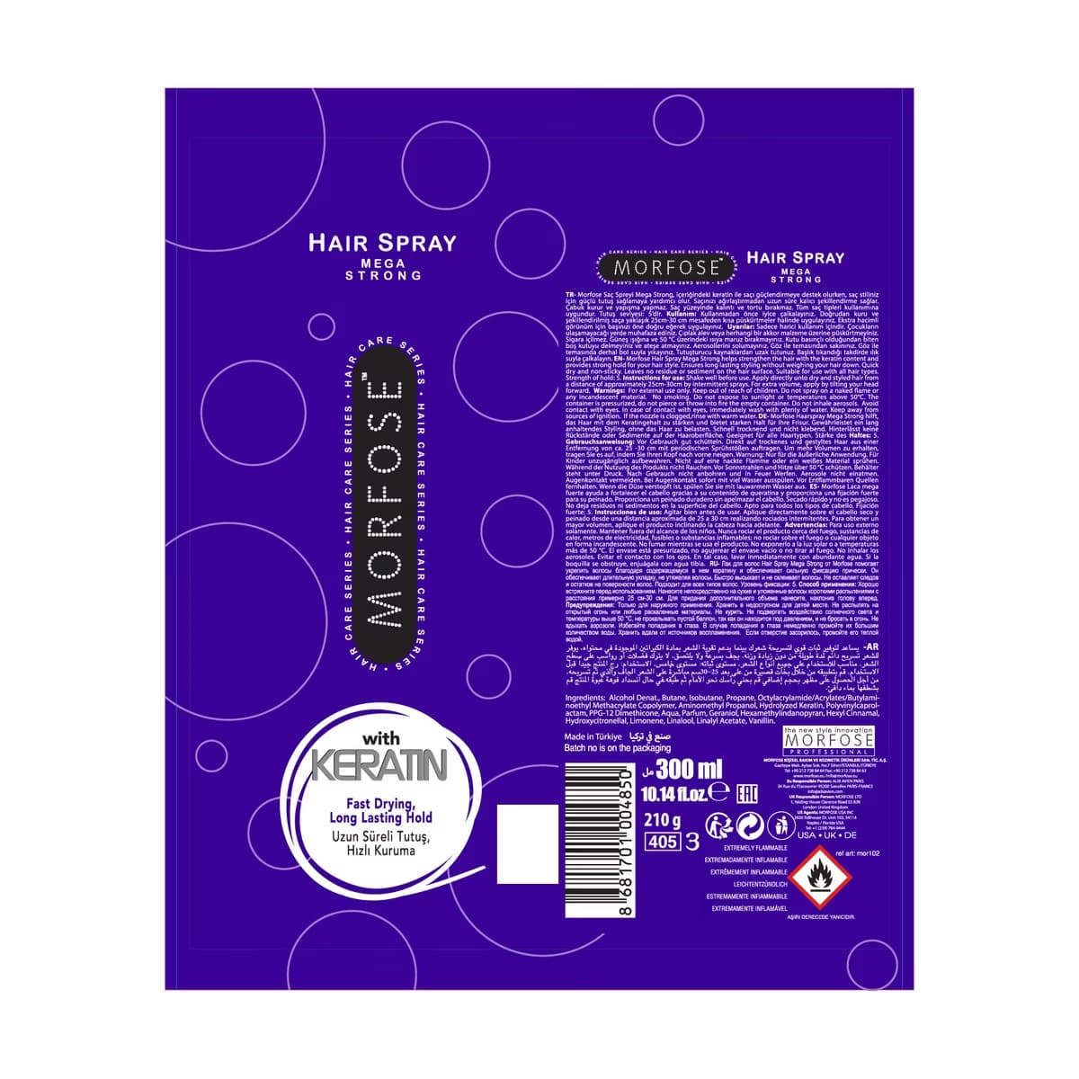 Morfose Keratin Saç Spreyi 300 ml - Gratis 5
