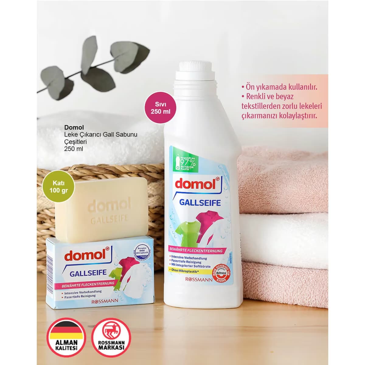 Domol Leke Çıkarıcı Gall Katı Sabun 100 g 2