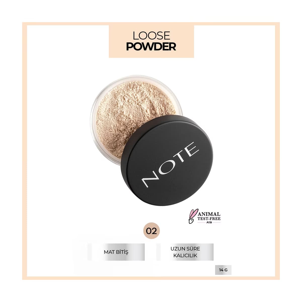 Note Loose Pudra 02 Light Beige - Gratis