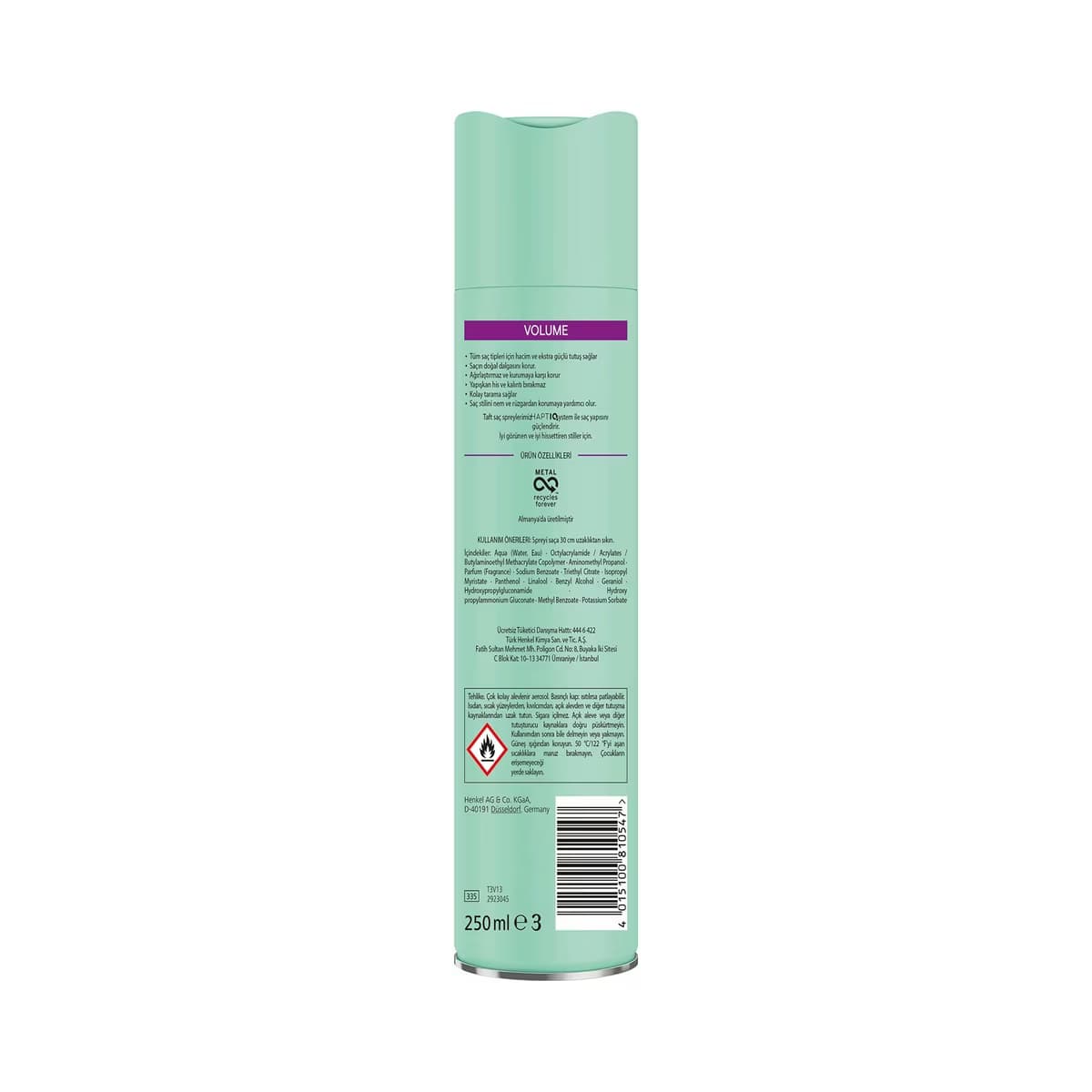 Taft Volume Saç Spreyi 250 ml - Gratis 2