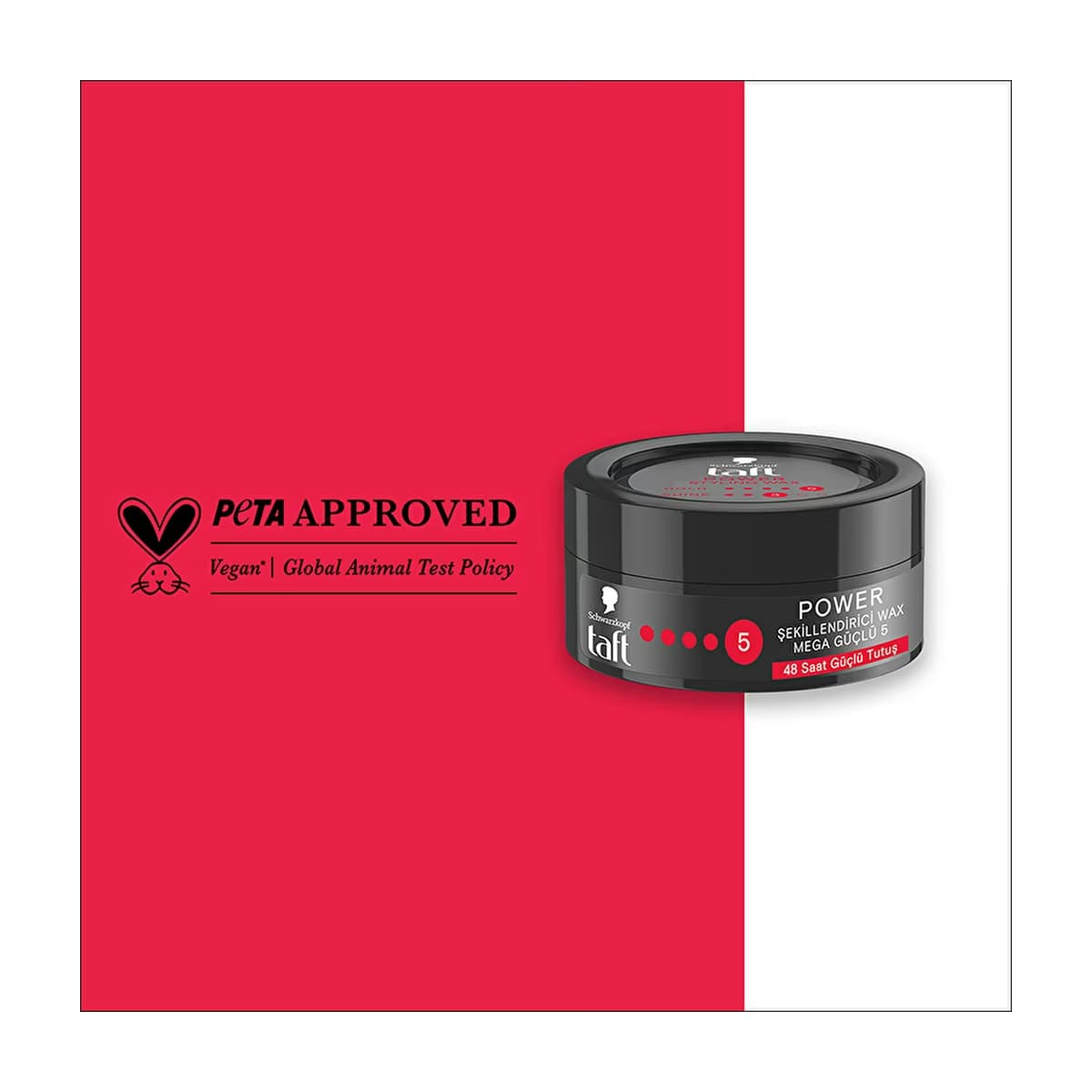 Taft Power Kafein Wax 75 ml - Gratis 5