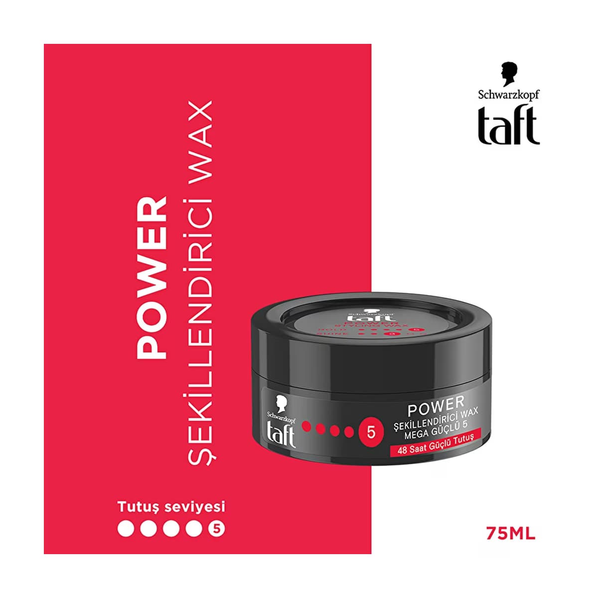 Taft Power Kafein Wax 75 ml - Gratis