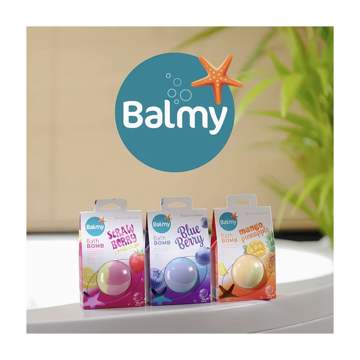 Balmy Banyo Topu Blueberry 160 gr - Gratis 3