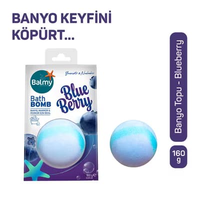 Balmy Banyo Topu Blueberry 160 gr - Gratis