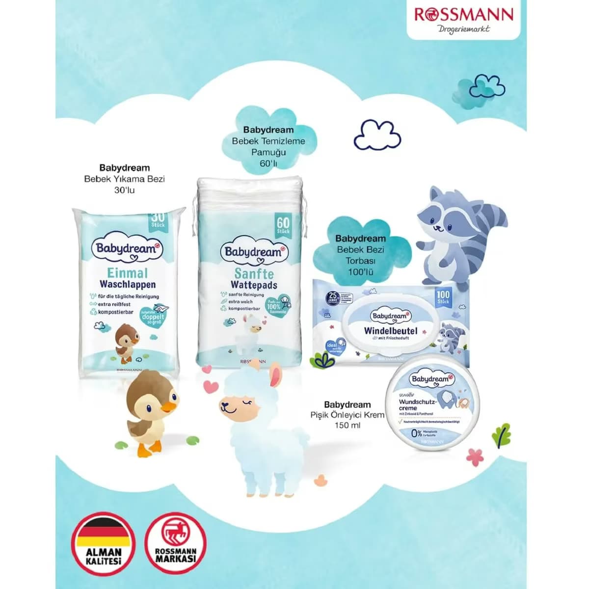 Babydream Bebek Temizleme Pamuğu 60 adet 2