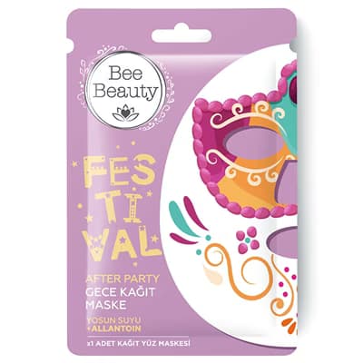 Bee Beauty After Party Kağıt Maske - Gratis