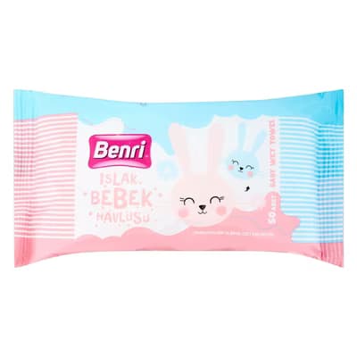 Benri Bebek Islak Mendil 50'li - Gratis