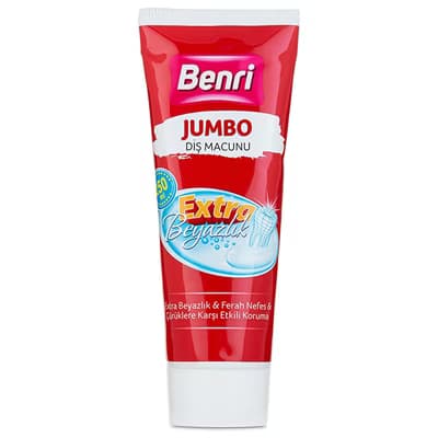 Benri Dental Jumbo Diş Macunu 250 ml - Gratis