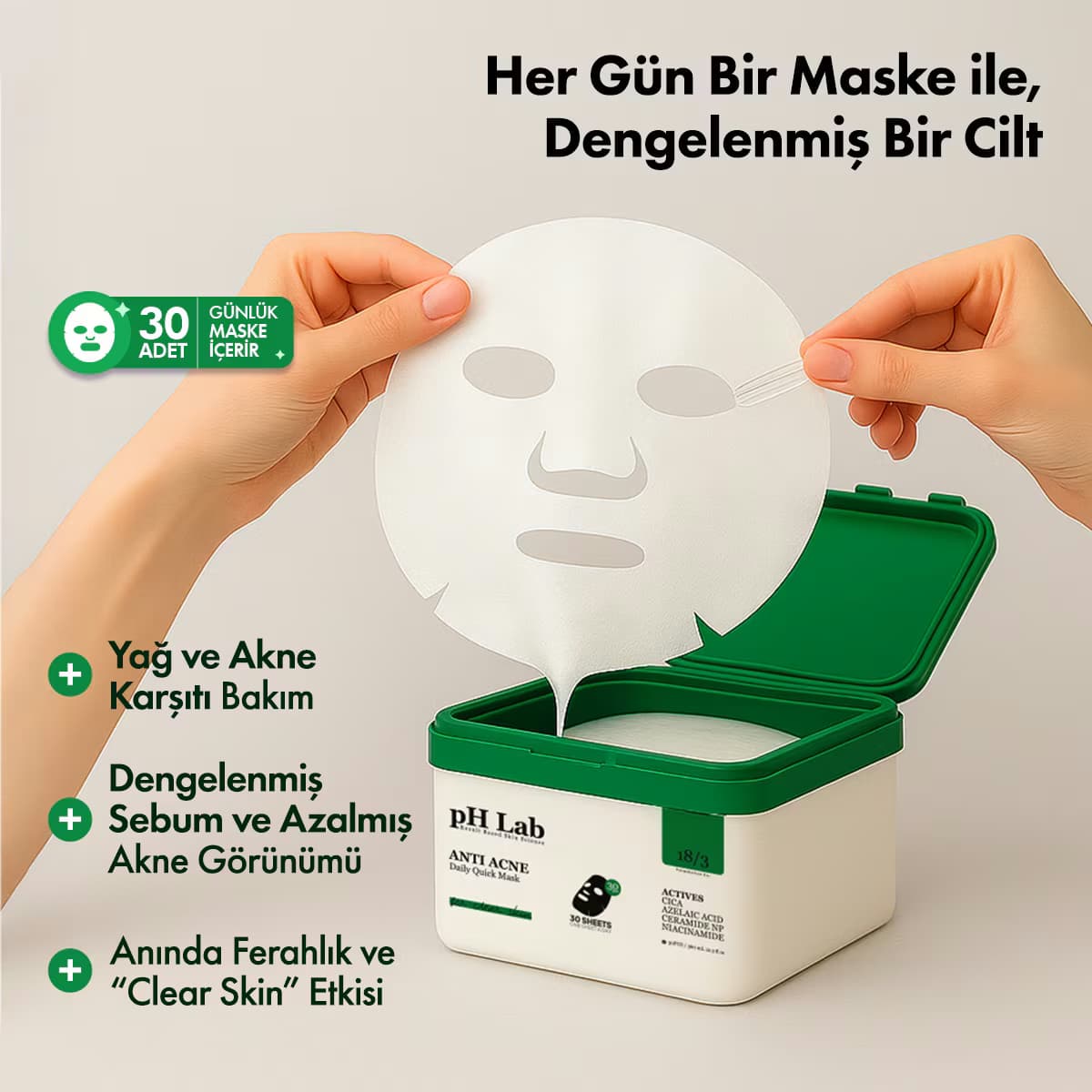 Ph Lab Anti Akne 30'lu Maske 360 ml 2