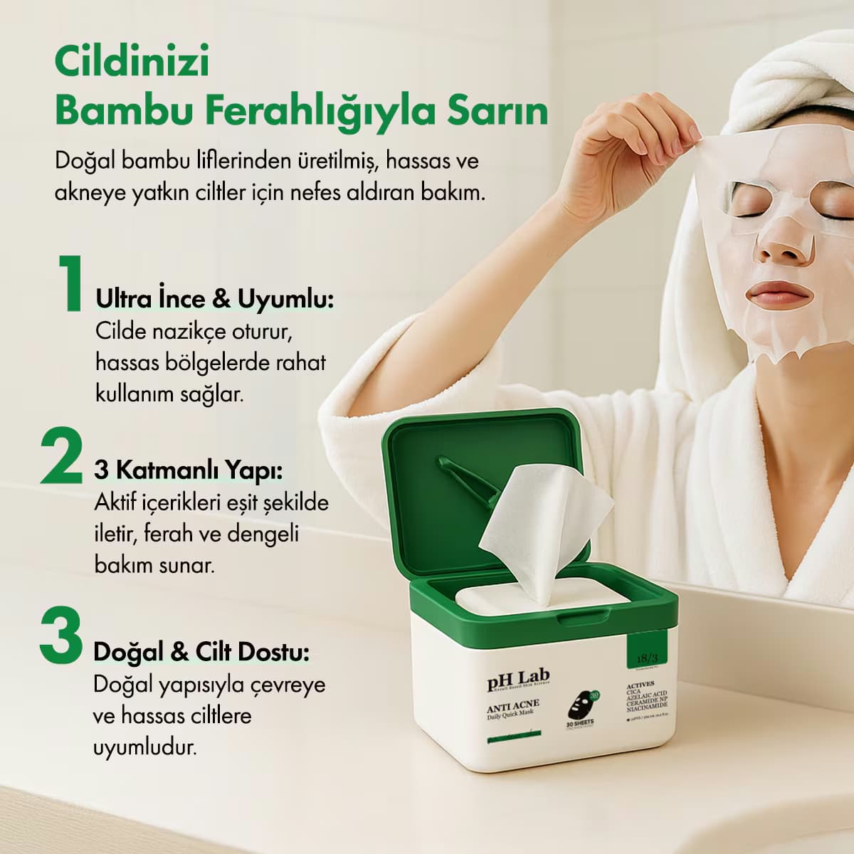 Ph Lab Anti Akne 30'lu Maske 360 ml 4