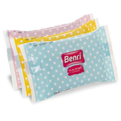 Benri Mini Islak Cep Mendili 3'lü - Gratis