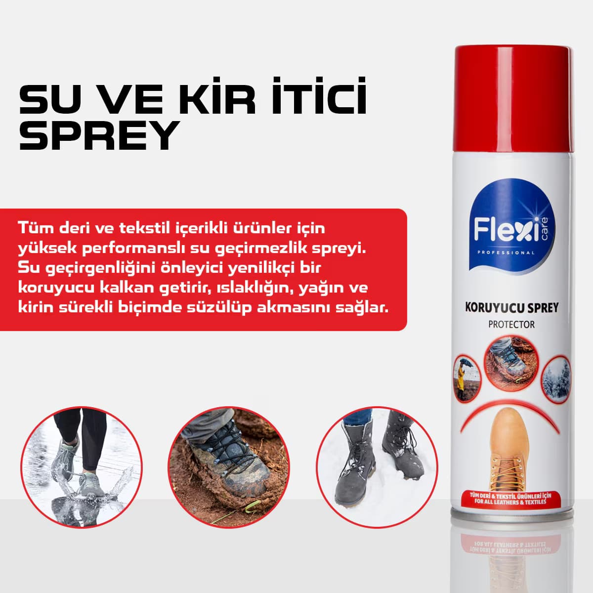 Flexicare Ayakkabı Koruyucu Sprey 250 ml 3