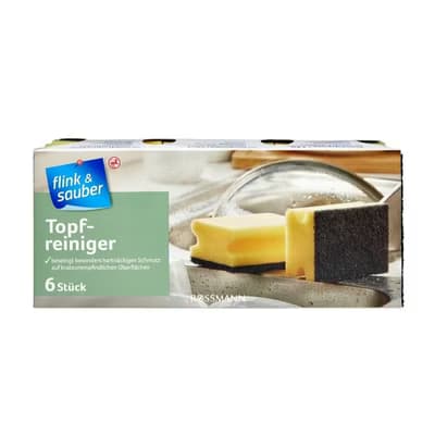 Flink & Sauber Bulaşık Süngeri Tencere Özel, 6'lı