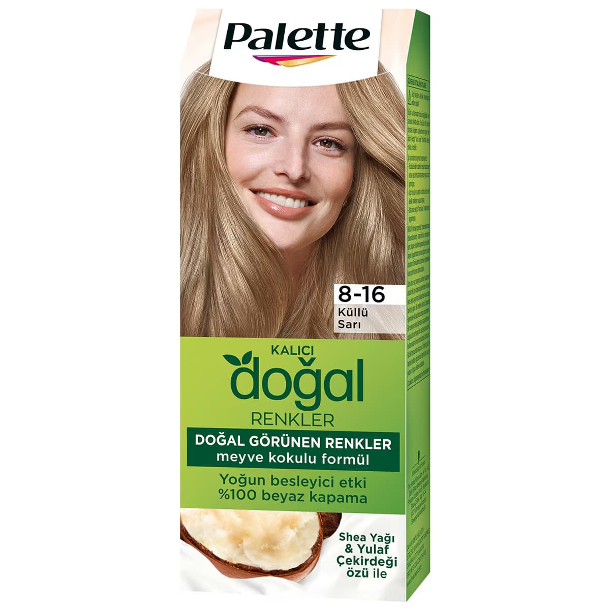 Palette Kalıcı Doğal Renkler 8-16 Küllü Sarı 2