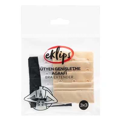 Eklips Sütyen Uzatma Agrafı 3 x 3 - Gratis