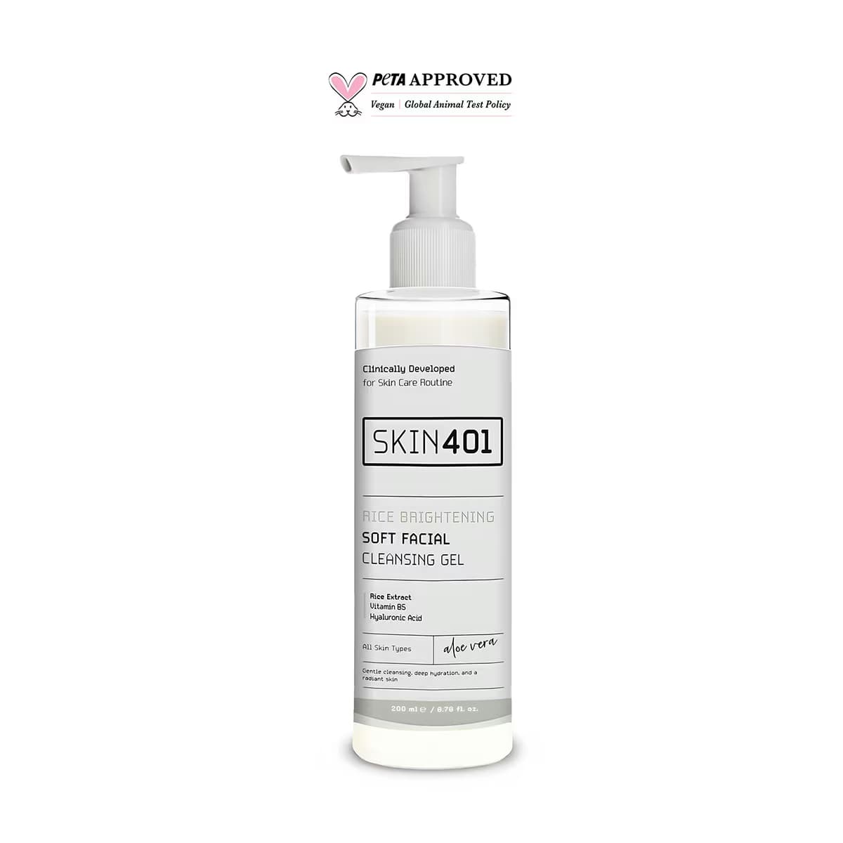 Skin401 Pirinç Özü Yüz Temizleme Jeli 200 ml 2