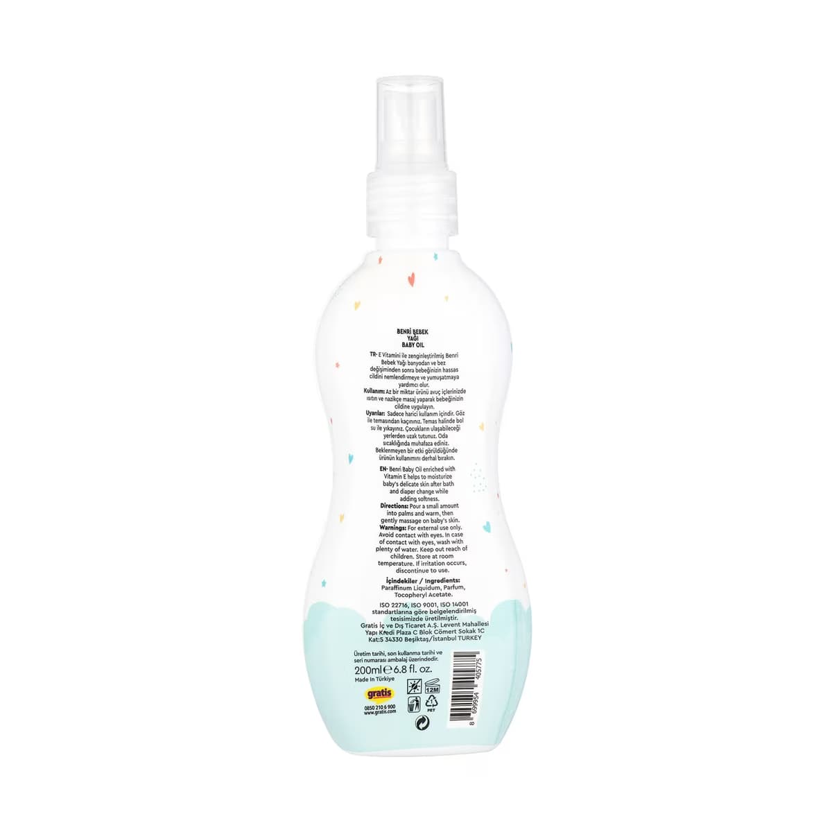 Benri Bebek Yağı Sprey 200 ml - Gratis 2