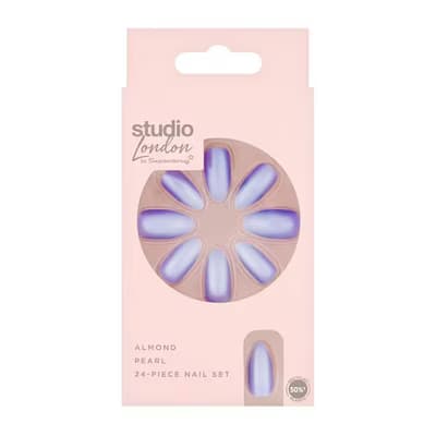 Superdrug Studio Takma Tırnak Lila 24'lü