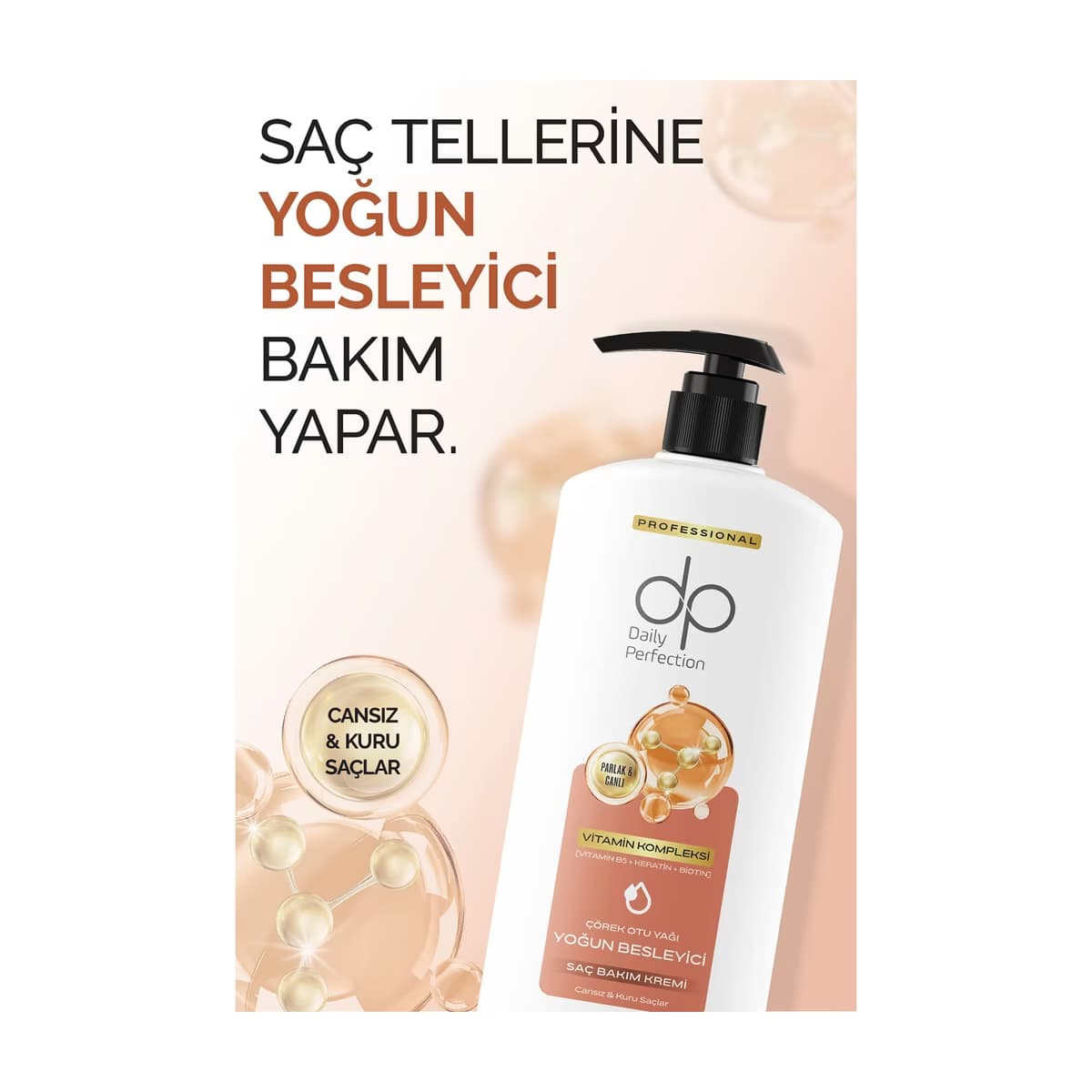 Dp Saç Bakım Kremi Çörek Otu Yağı 400 ml - Gratis 3
