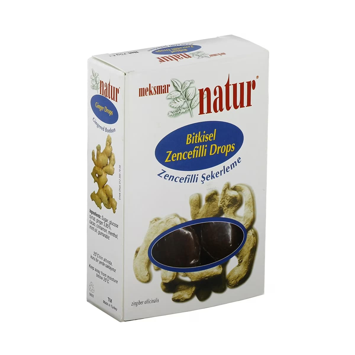 Meksmar Natur Zencefilli Pastil 75 gr - Gratis