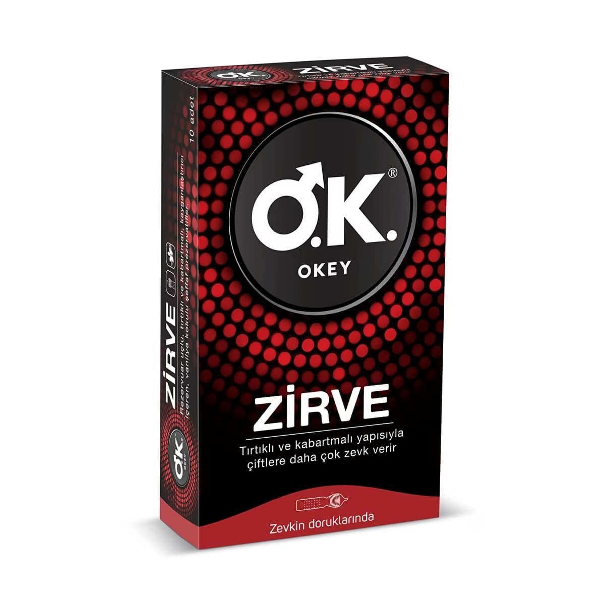 Okey Zirve Prezervatif 10'lu - Gratis