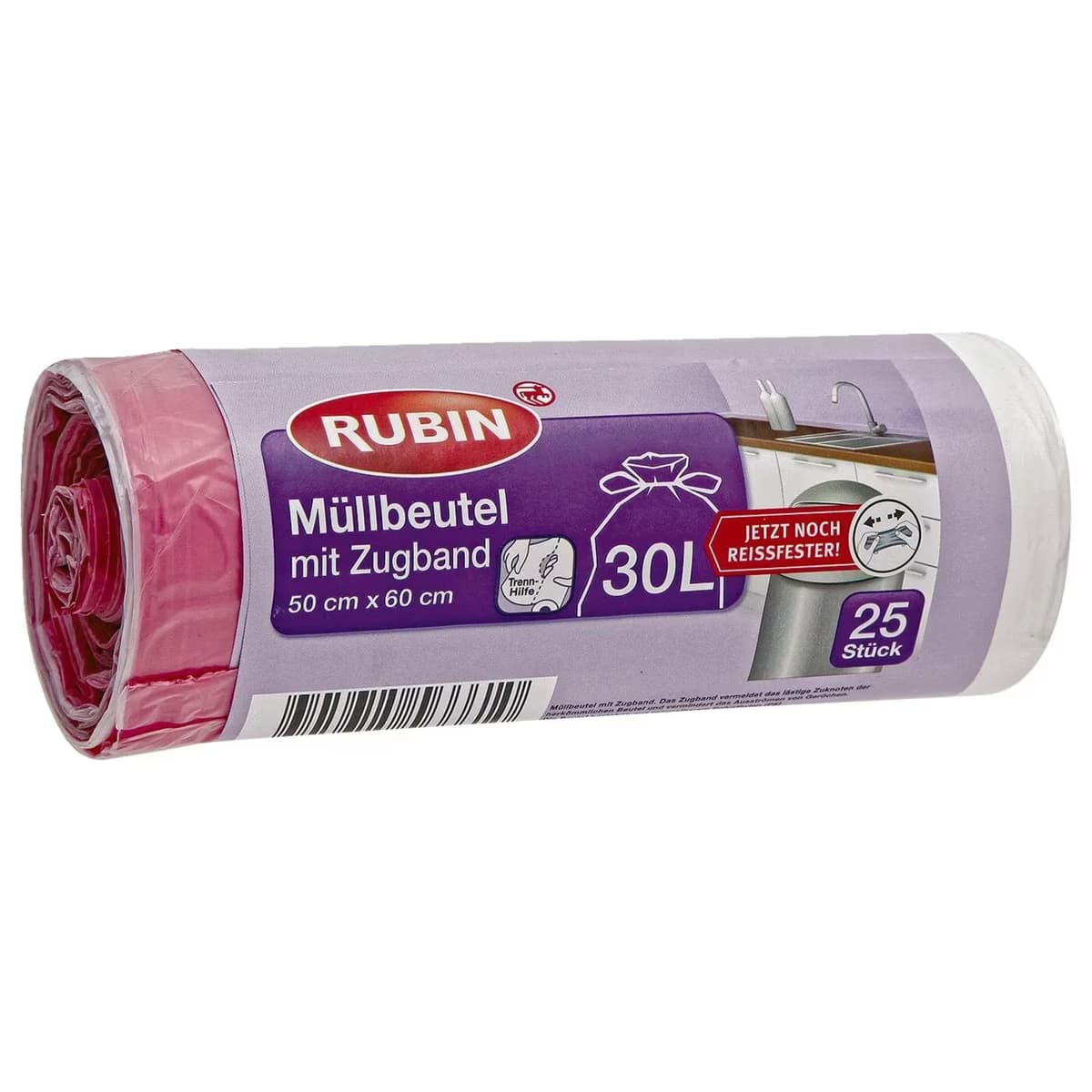 Rubin Çöp Torbası İpli - 30 Litre 50x60 cm 25'li