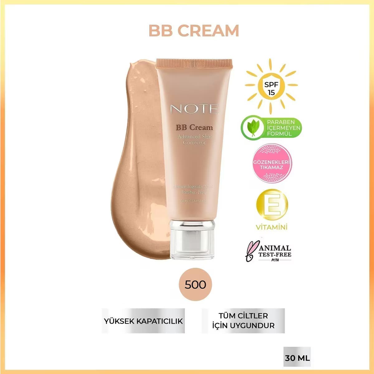 Note BB Krem No: 500 5