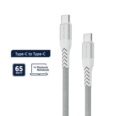 Nautica C400 Type-C Gri Şarj Kablosu - Gratis